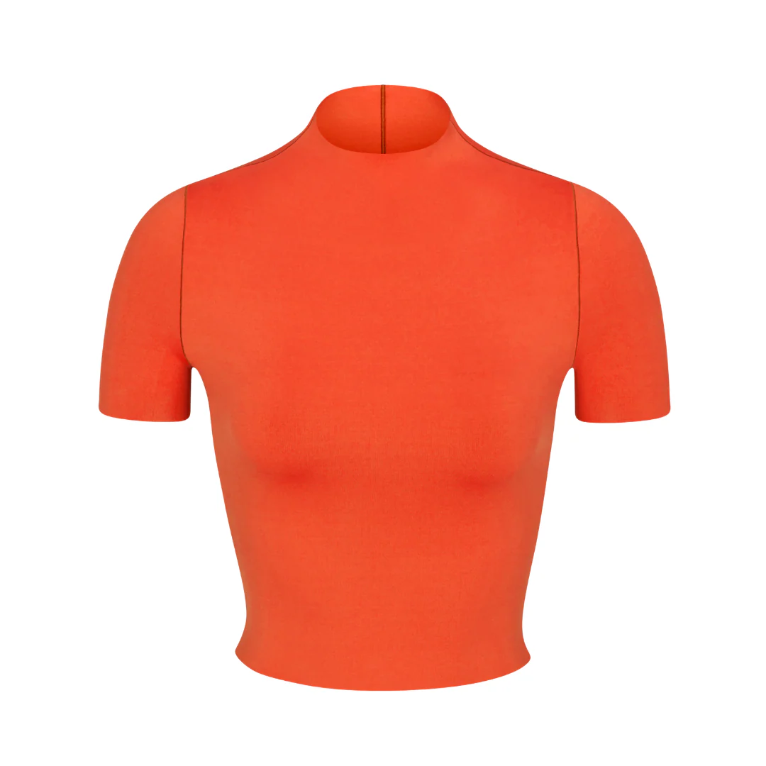 Rays Short Sleeve Top - Aperol - Image 6