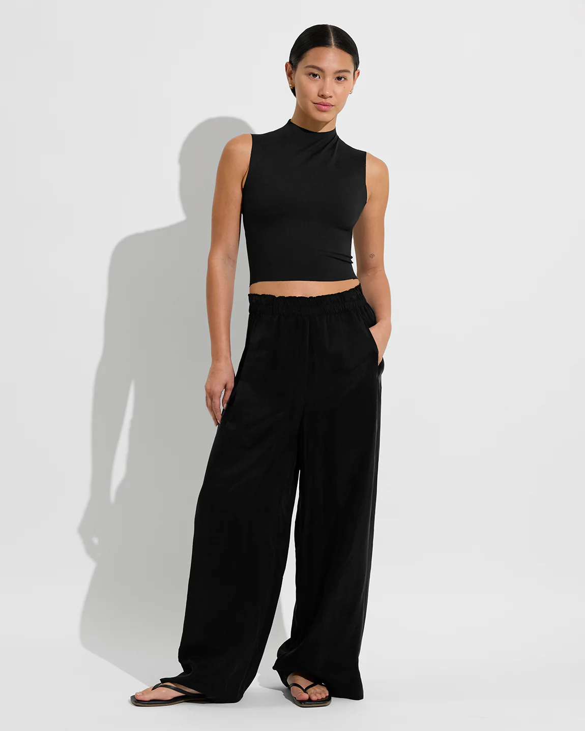 Rays Sleeveless Top - Jet - Image 5