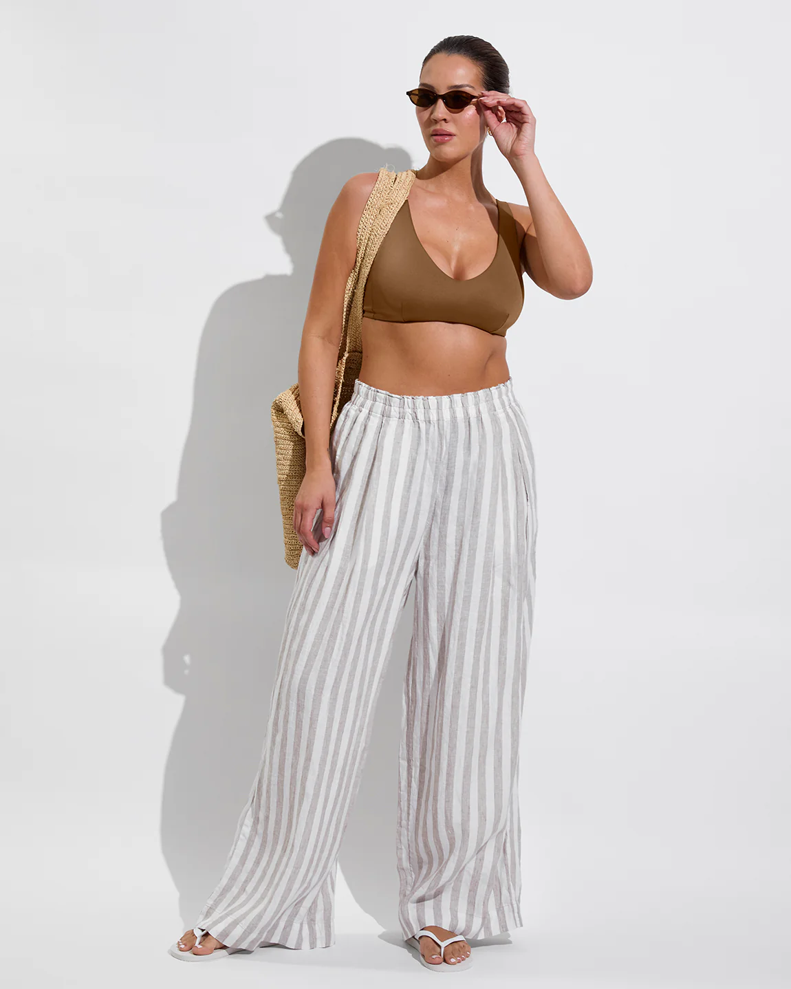 Coastal Pant - Beach Stripe: Beach / Coconut - Image 5