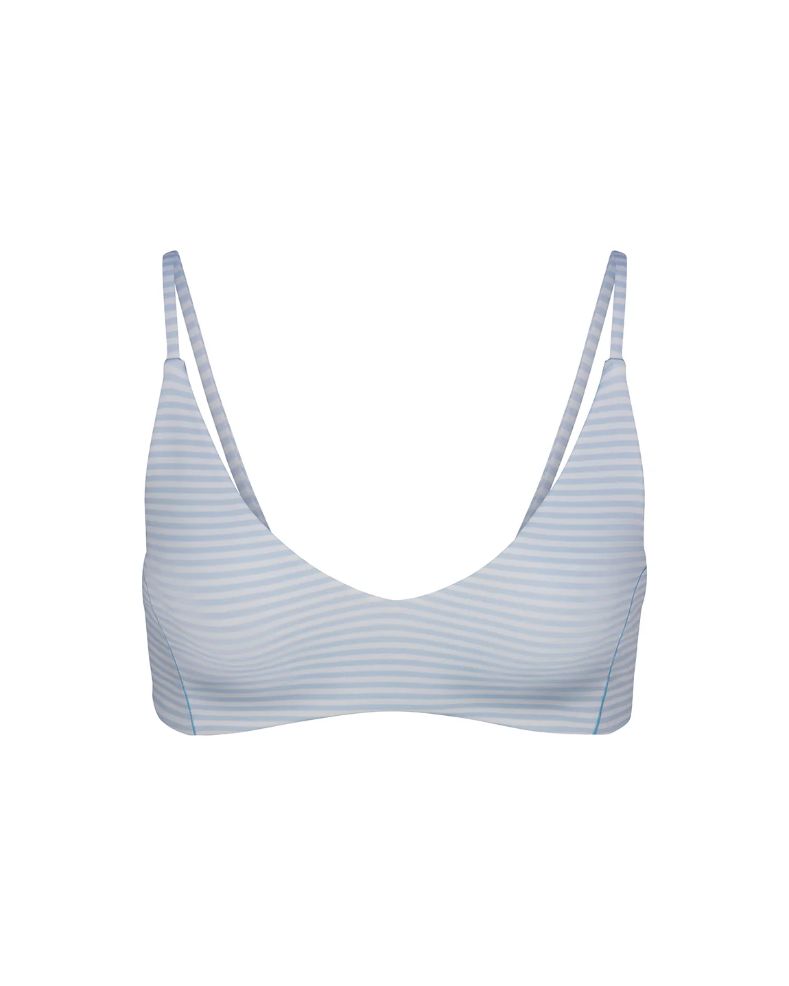 Sunday Top - Splash Stripe Horizontal: Blue Skies / Coconut - Image 6