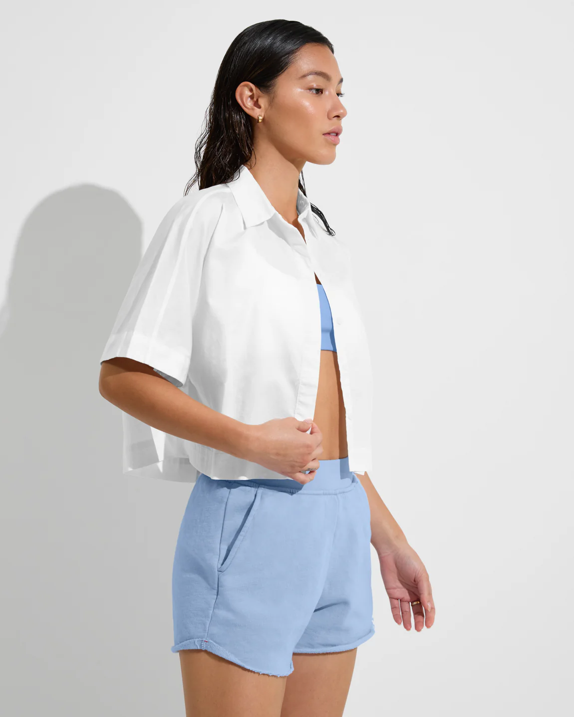 Tour Cropped Shirt - Coconut - Image 3