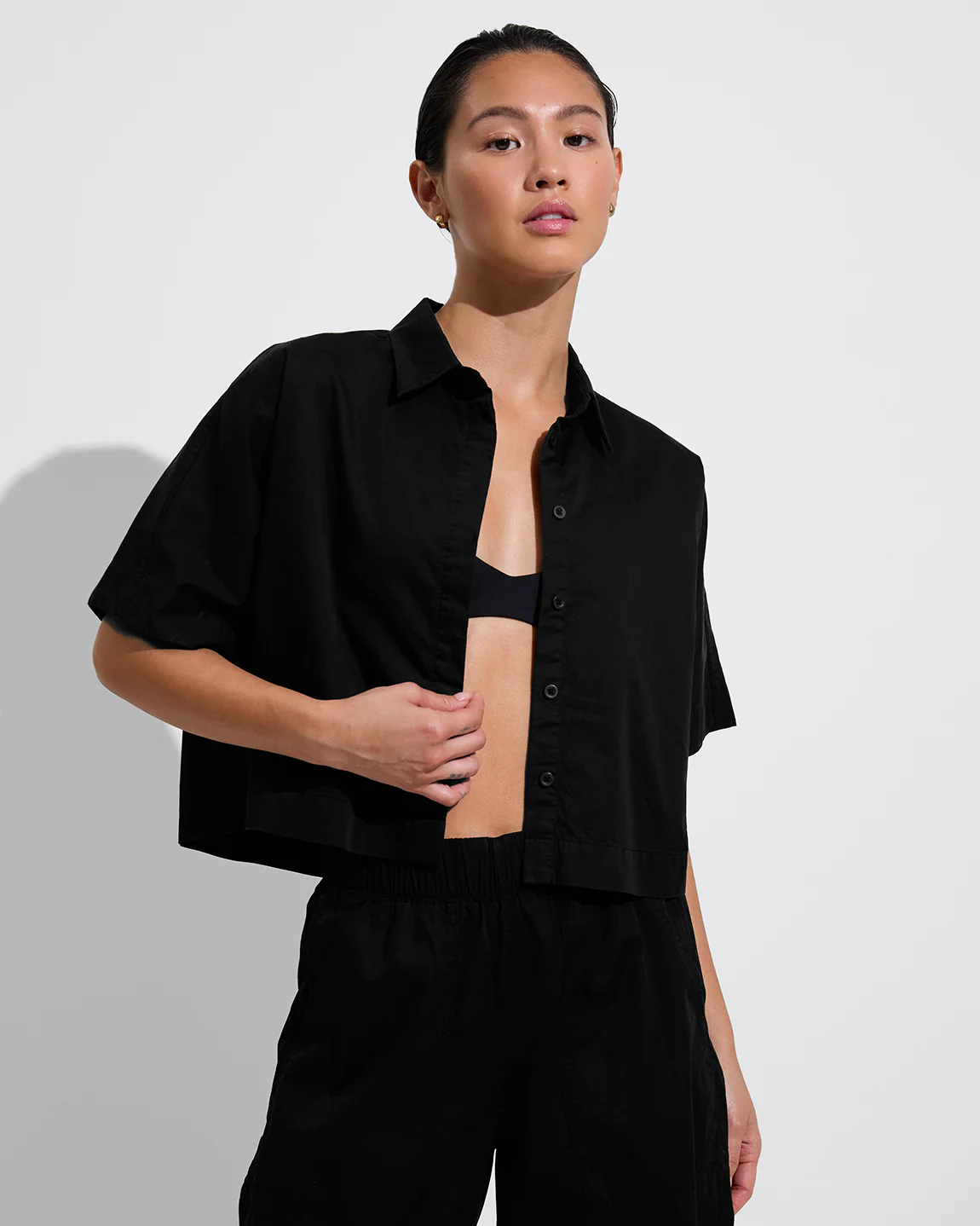 Tour Cropped Shirt - Jet