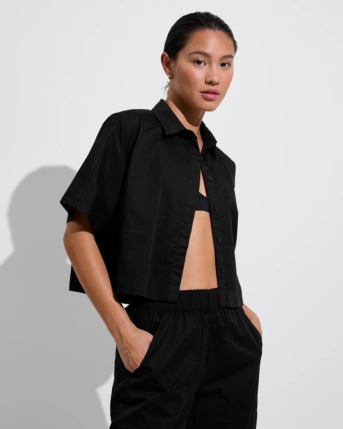 Tour Cropped Shirt - Jet - Image 3