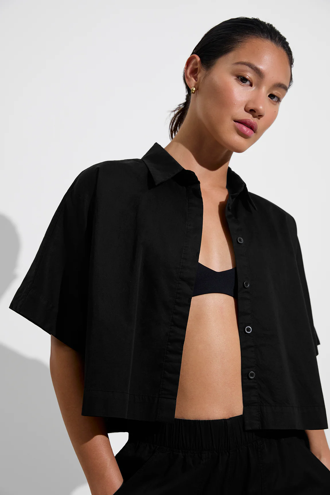 Tour Cropped Shirt - Jet - Image 4