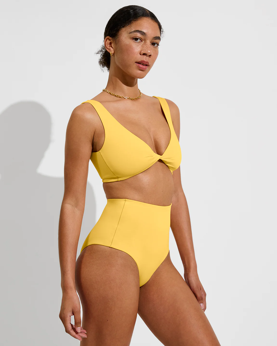Twisted Plunge Top D - Mango - Image 3